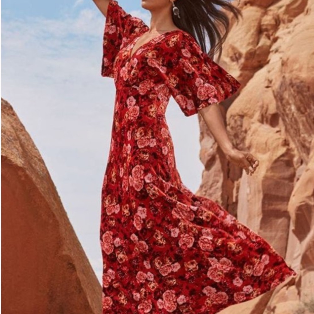 NWT Johnny Was Jade Leland Alanis Silk Velvet Maxi Dress Size M